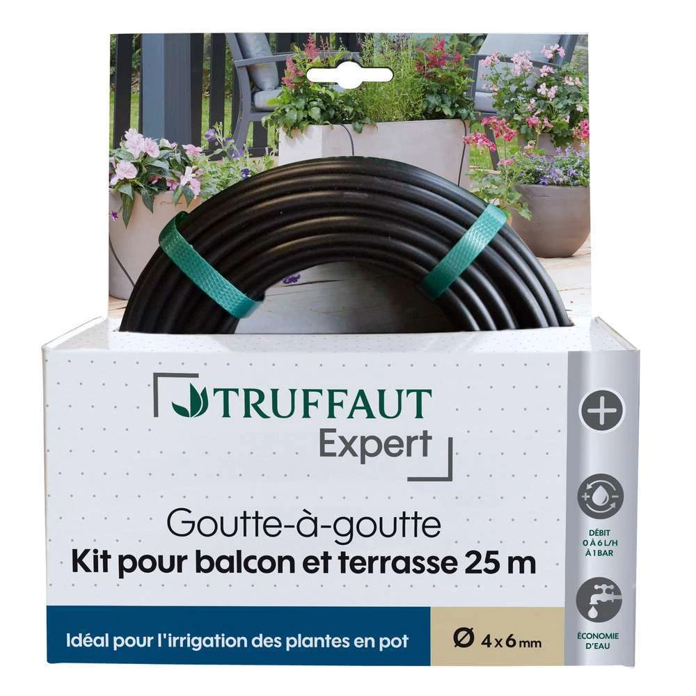 Kit D'arrosage Goutte à Goutte Balcons & Terrasses Ø.13X16 Mm - L 25m 3 Kit D'arrosage Goutte à Goutte Balcons & Terrasses Ø.13X16 Mm - L 25m – Image 2