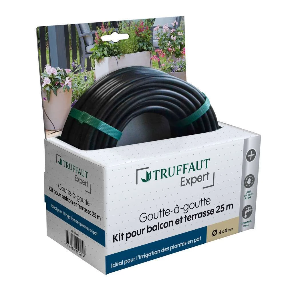 Kit D'arrosage Goutte à Goutte Balcons & Terrasses Ø.13X16 Mm - L 25m 4 Kit D'arrosage Goutte à Goutte Balcons & Terrasses Ø.13X16 Mm - L 25m – Image 3