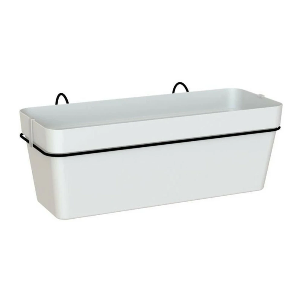 - Kit Balcon Jardiniere Capri Re 50cm V2 Blanc 50,2 X 28,5 X H20 Cm - 1,45l 3 - Kit Balcon Jardiniere Capri Re 50cm V2 Blanc 50,2 X 28,5 X H20 Cm - 1,45l