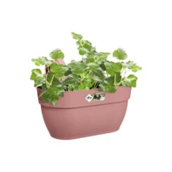 Elho - Pot De Fleurs - Vibia Campana Easy Hanger Medium - Rose Poussiere - Balcon Extérieur - L 24.1 X W 36 X H 26.5 Cm -Promos Botanisia Magasin 645cf572999d46.25779038