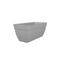 Jardiniere Capri Campana Xl - Plastique - 80 Cm - Gris Clair -