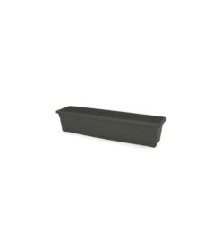 Jardiniere Rectangulaire - 80 X 20 Cm Avec Plateau - Anthracite