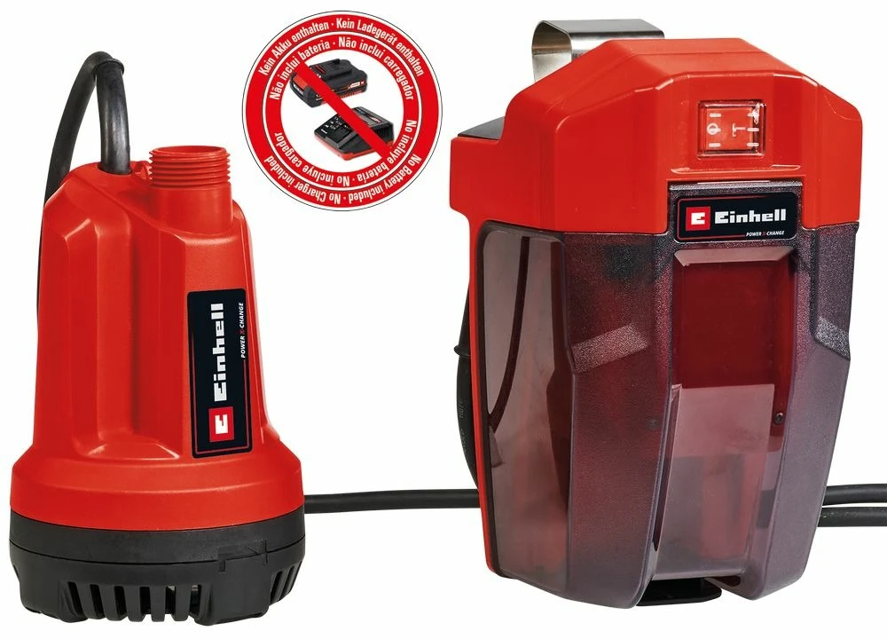 Einhell Pompe D’évacuation Eaux Claires Sans Fil Ge-sp 18 Li - Capacité 5000 L/h - Profondeur D'immersion 4 M - Sans Batterie 3 Einhell Pompe D’évacuation Eaux Claires Sans Fil Ge-sp 18 Li - Capacité 5000 L/h - Profondeur D'immersion 4 M - Sans Batterie