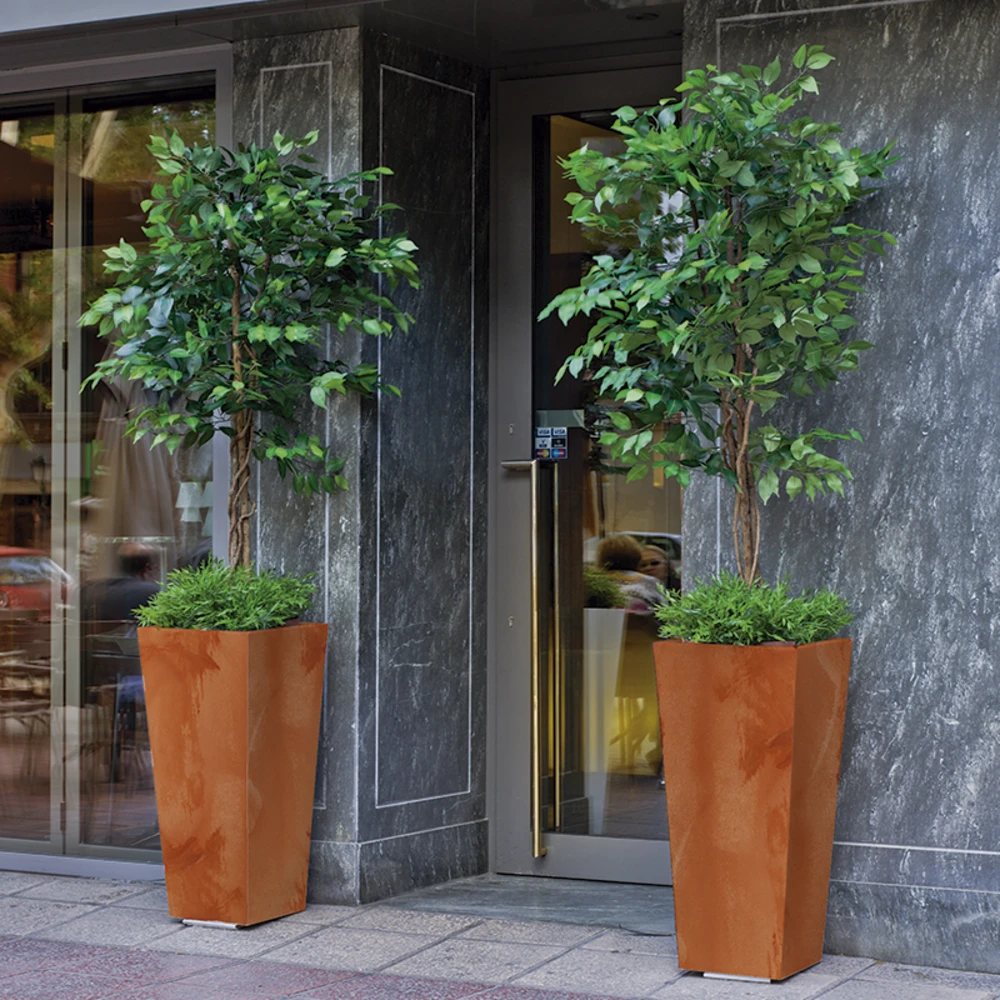 Pot De Fleurs Melisa 50 50x50x110cm - Anthracite 5 Pot De Fleurs Melisa 50 50x50x110cm - Anthracite – Image 3