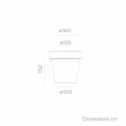 Pot De Fleurs Magnolia 160 ø160x152cm - Bronze -Promos Botanisia Magasin 6470a366ae4228.90207969