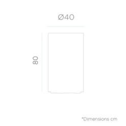 Pot De Fleurs Hortensia 40 High ø40x80cm - Taupe -Promos Botanisia Magasin 6470a377744ec5.63905582