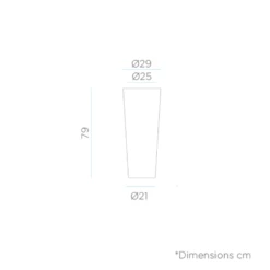 Pot De Fleurs Ficus 80 ø29x79cm - Noir 9 Pot De Fleurs Ficus 80 ø29x79cm - Noir -Promos Botanisia Magasin 6470a37d206b37.63851187