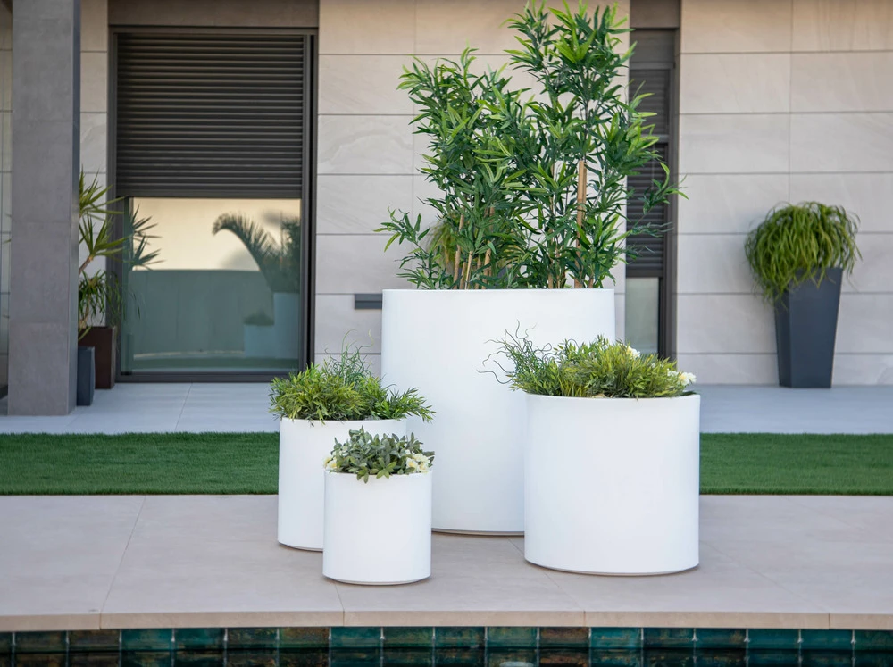 Pot De Fleurs Hortensia 50 ø50x50cm - Blanc 4 Pot De Fleurs Hortensia 50 ø50x50cm - Blanc – Image 2