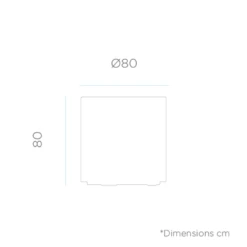 Pot De Fleurs Hortensia 80 ø80x80cm - Blanc -Promos Botanisia Magasin 6470a38e65cc78.04676712