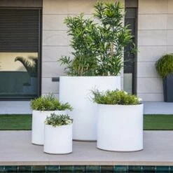 Pot De Fleurs Hortensia 80 ø80x80cm - Blanc -Promos Botanisia Magasin 6470a38e73d049.84398932