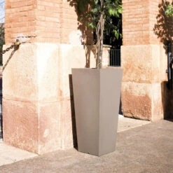 Pot De Fleurs Melisa 40 40x40x90cm - Anthracite -Promos Botanisia Magasin 6470a390bc4333.27033448