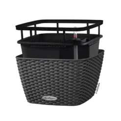 LECHUZA Jardinière Bacino Cottage All-in-one 30x30 Cm Noir Graphite -Promos Botanisia Magasin 6479895b5b6bf6.59749369