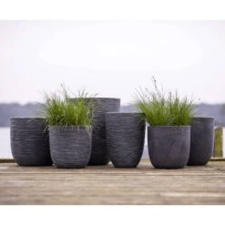 Pot à Fleurs Waste Rib 46x58 Cm Gris -Promos Botanisia Magasin 64798960172b66.85670356