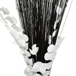 ATMOSPHERA Fagot De Fleurs Et Tiges Séchées Blanc Et Noir D. 40 X H. 150 Cm -Promos Botanisia Magasin 648229d63507f2.00401655