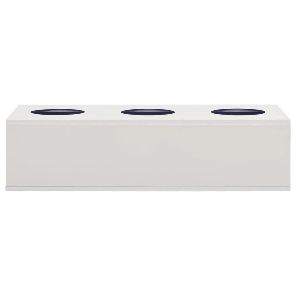 VIDAXL Boîte à Fleurs De Bureau Gris Clair 90x40x23 Cm Acier 5 VIDAXL Boîte à Fleurs De Bureau Gris Clair 90x40x23 Cm Acier – Image 3