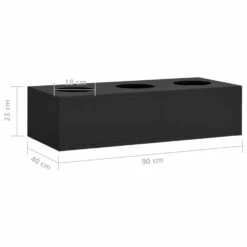 VIDAXL Boîte à Fleurs De Bureau Anthracite 90x40x23 Cm Acier -Promos Botanisia Magasin 6498c6fe9cb223.76789189