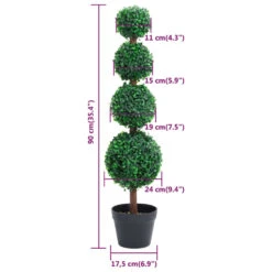VIDAXL Plante De Buis Artificiel Avec Pot Forme De Boule Vert 90 Cm 11 VIDAXL Plante De Buis Artificiel Avec Pot Forme De Boule Vert 90 Cm -Promos Botanisia Magasin 68e5405c0efe6fd7