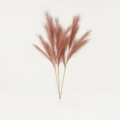 Plumeau Artificiel Terracotta 110cm Lot De 3