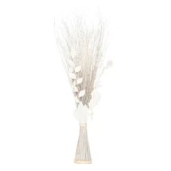 ATMOSPHERA Fagot De Fleurs Et Tiges Séchées Blanc Et Naturel D. 36 X H. 100 Cm -Promos Botanisia Magasin cf17f4433c913238