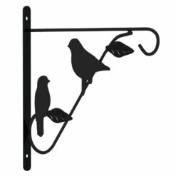 VIDAXL Supports De Panier Suspendu Avec Jardinières 4 Pcs Noir Acier -Promos Botanisia Magasin d5511bf84038f2c6