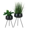 Pots De Fleurs Ardola 2 Pots De Fleurs En Noir -Promos Botanisia Magasin d5adf533597131af