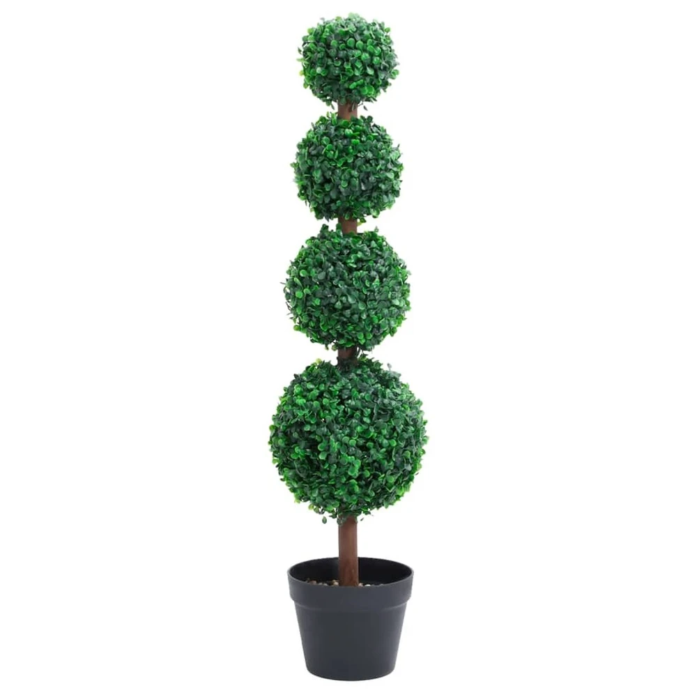 VIDAXL Plante De Buis Artificiel Avec Pot Forme De Boule Vert 90 Cm 3 VIDAXL Plante De Buis Artificiel Avec Pot Forme De Boule Vert 90 Cm