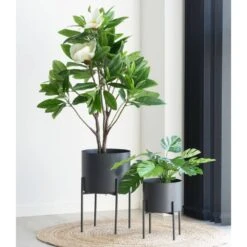 Pots De Fleurs Pavia 2 Pots De Fleurs En Gris -Promos Botanisia Magasin f8ceb2f2f770604f